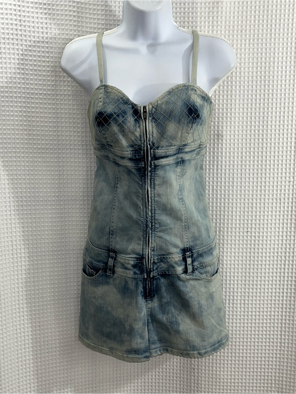 VENUS Light Blue Denim Bustier Romper size 8